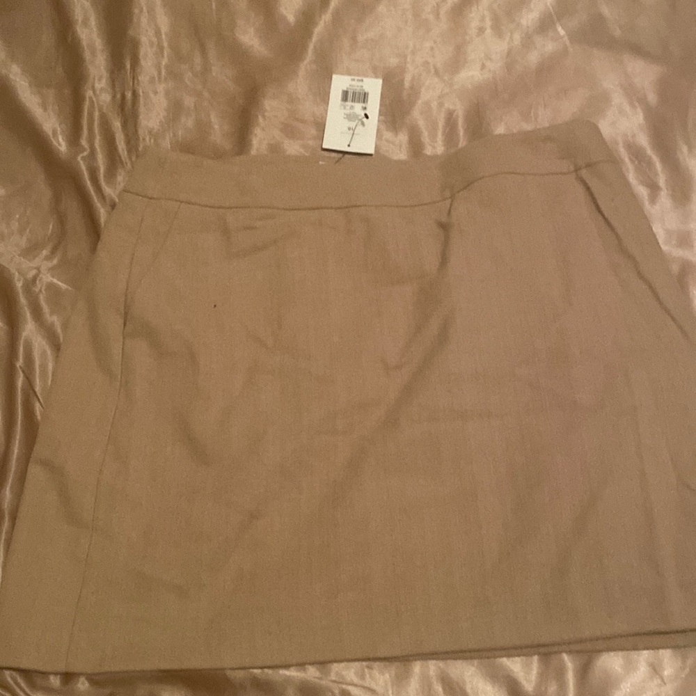 NWT Khaki/Tan mini pencil skirt